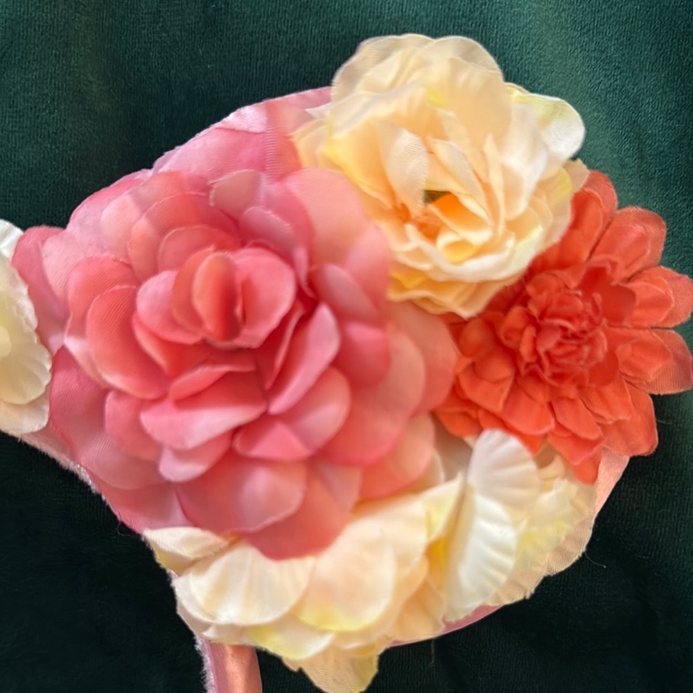 Disney Pink and Orange Seasonal Headband Ears - Picture 6 of 6